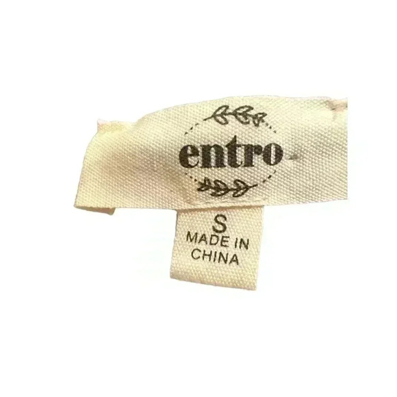 Entro Pleated Purple and Gold Striped off the Shoulder top Size S, Pre-Owned - Picture 6 of 7